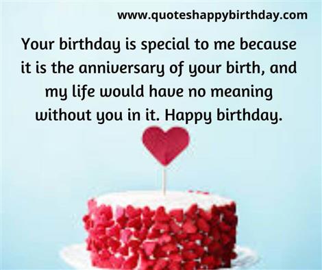 Your birthday is special